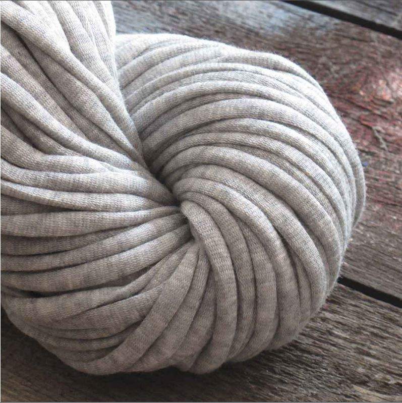 Strick-KIt Kissen GOIA Farbe hellgrau melange