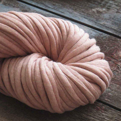 Strick-Kit Kissen TRECCIA Farbe rosa melange