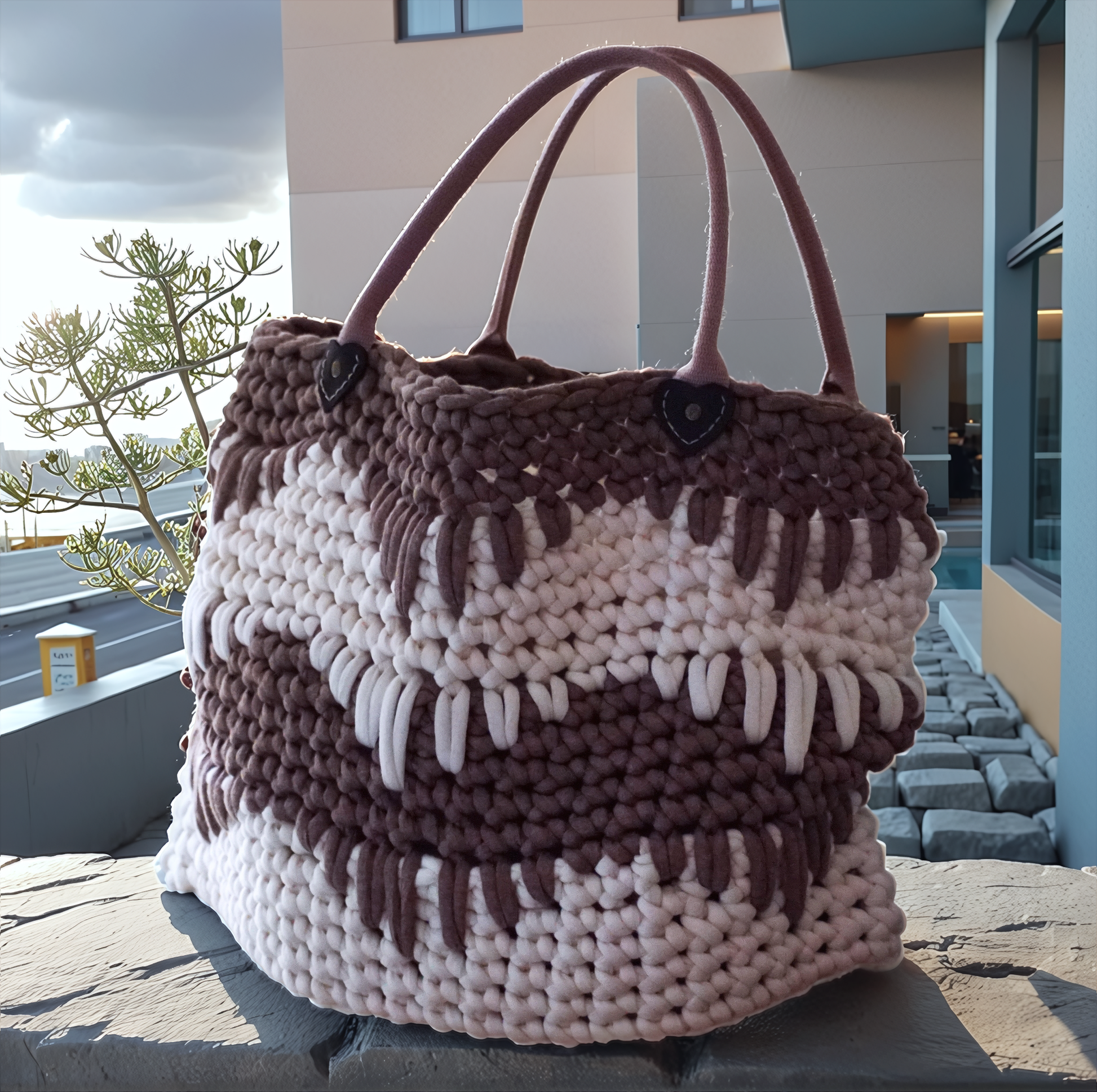 Häkel-Kit Tasche TRACOLLA - Meshmade