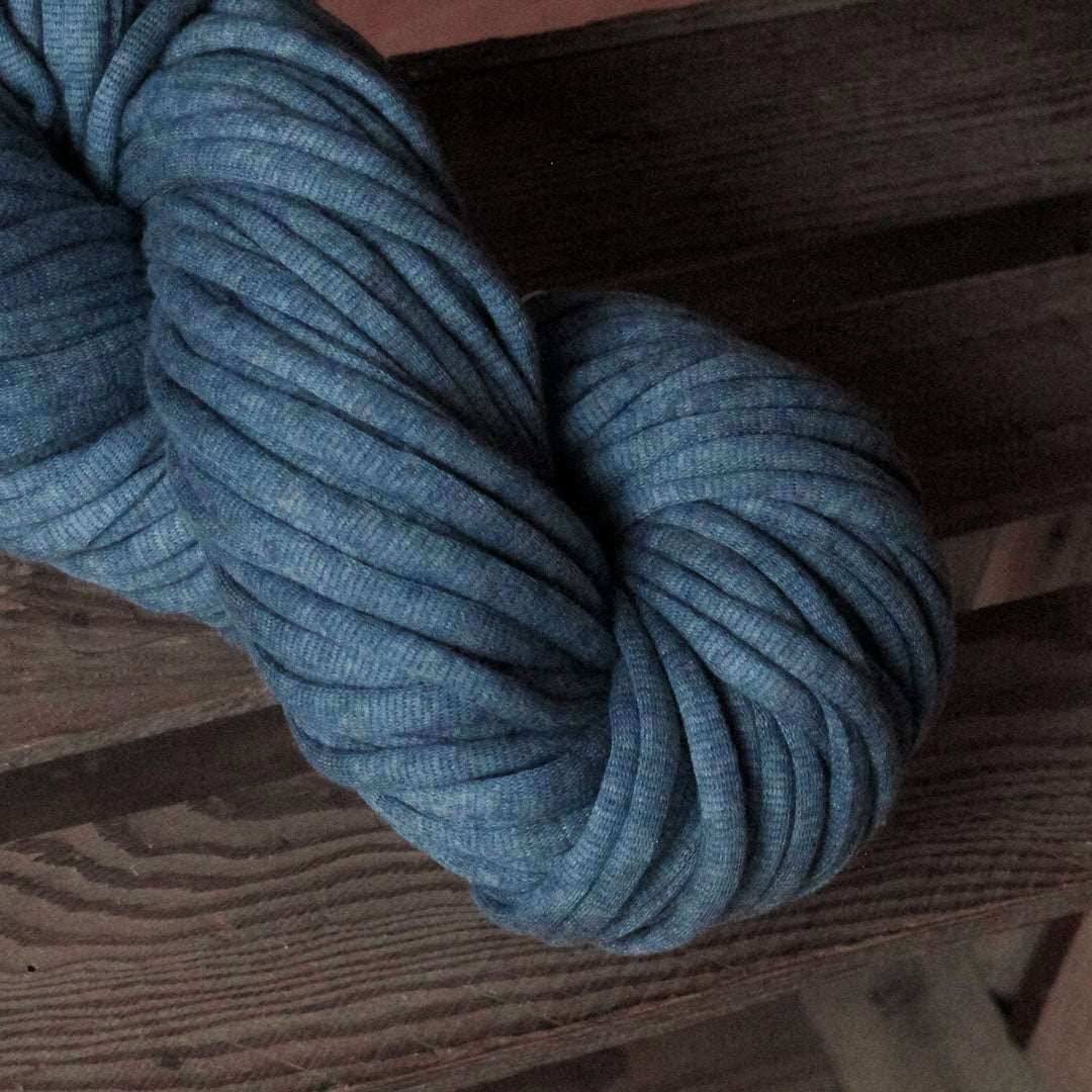 Strick-Kit Mütze BEANIE - Farbe indigo melange