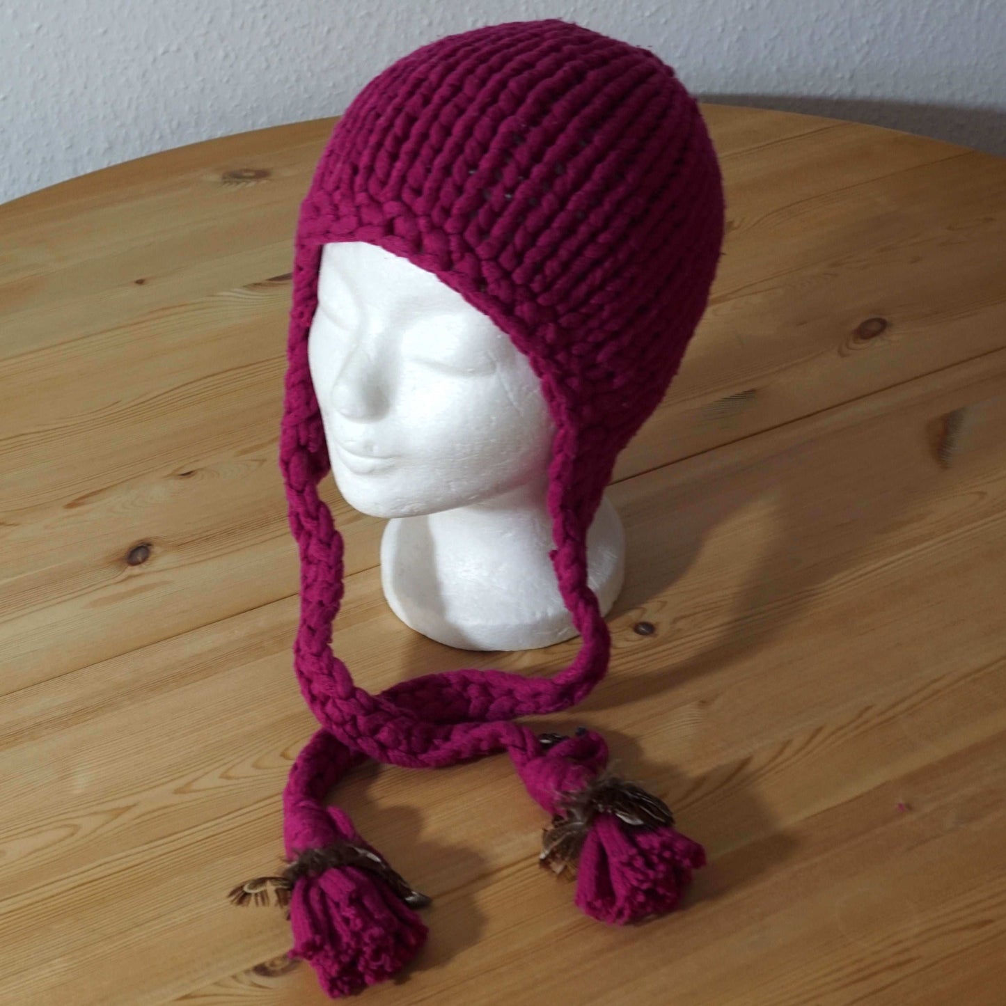 Strickmütze INDIO in der Farbe Magenta