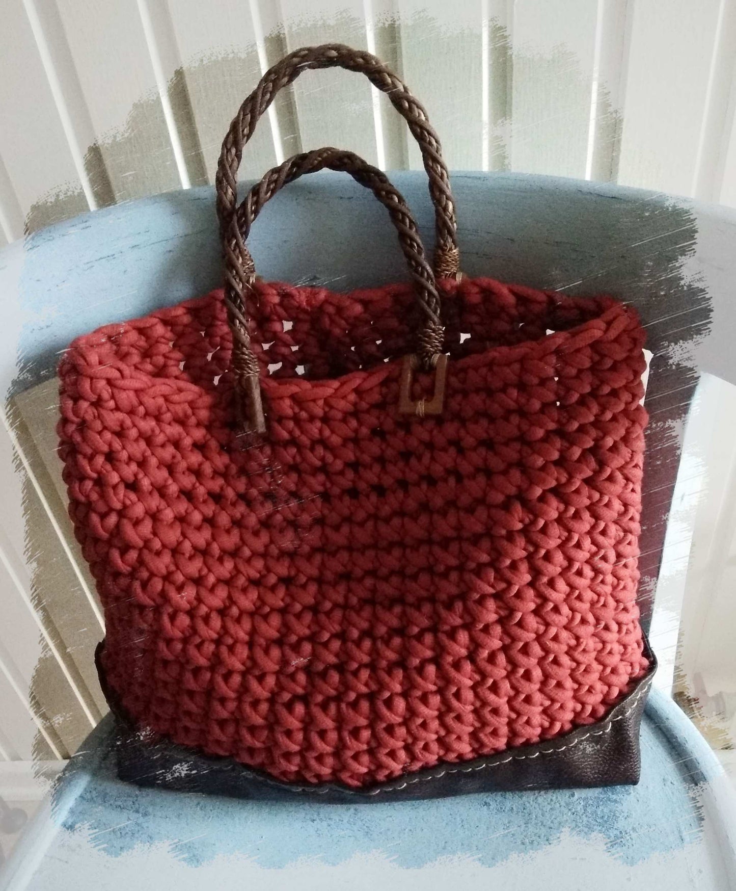 Taschenboden Carolin wurde zur Erstellung der Tasche Borsa genutzt.