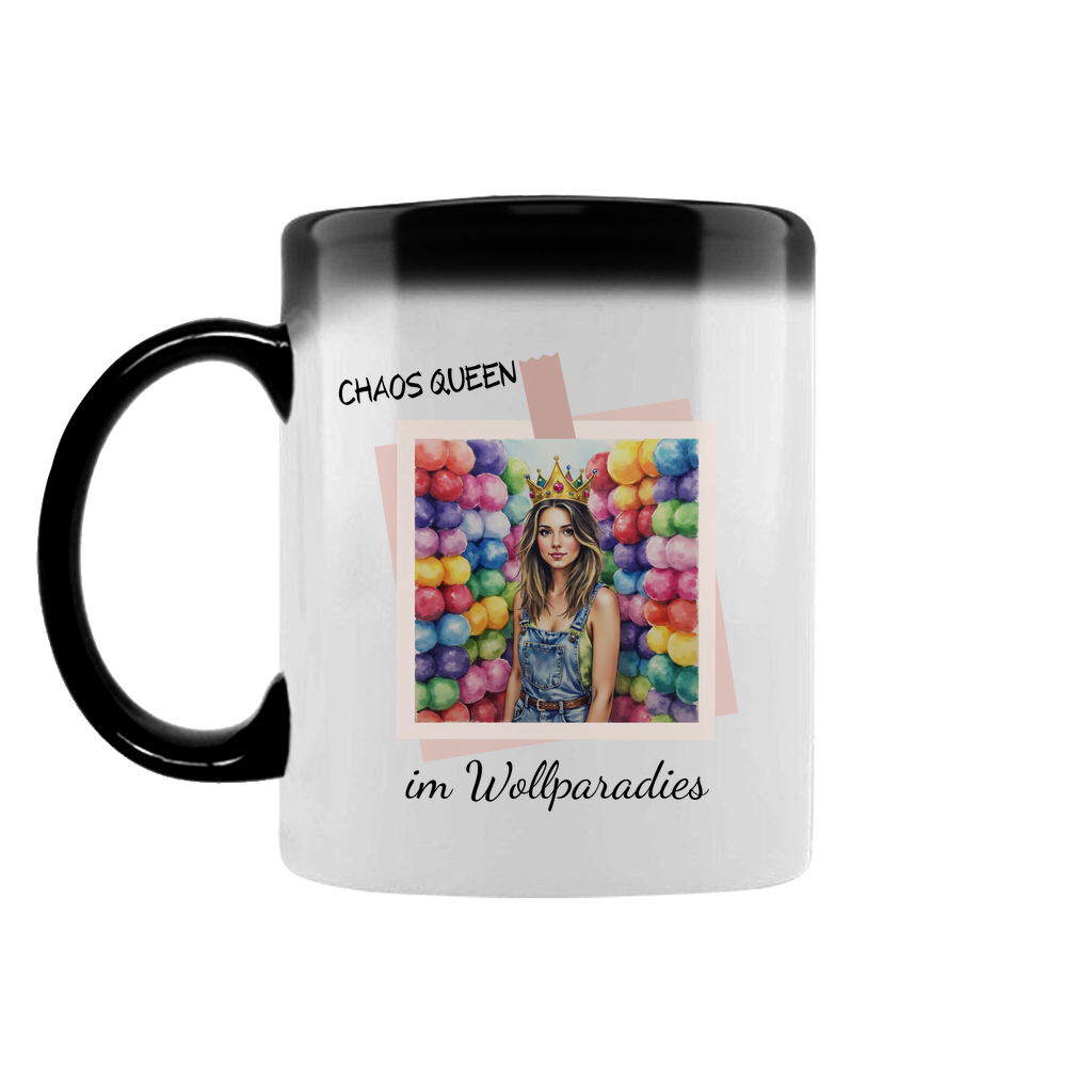 Zaubertasse Chaos Queen im Wollparadies - Meshmade