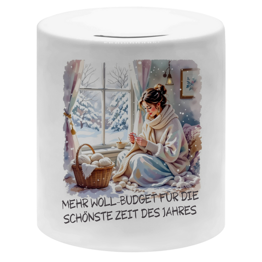 Spardose „Mehr Woll Budget für die schönste Zeit des Jahres“