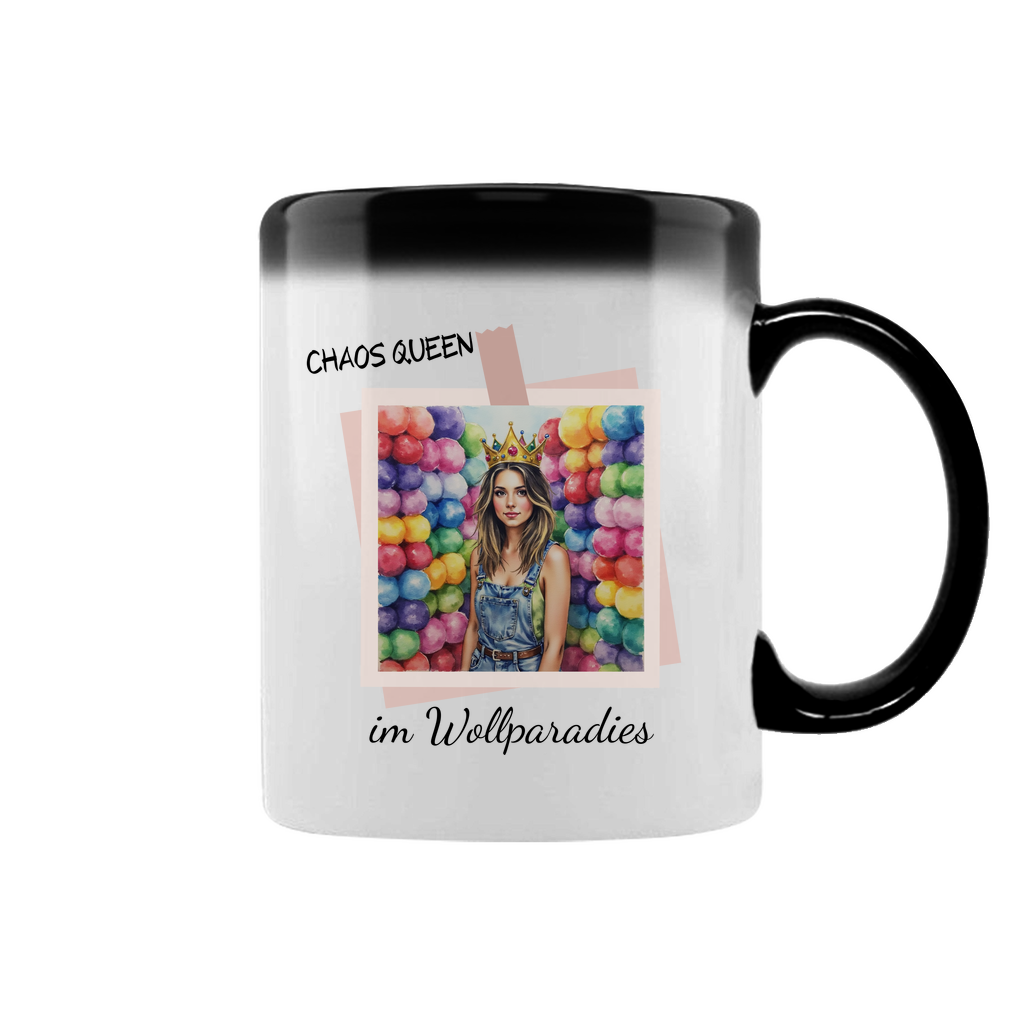 Zaubertasse Chaos Queen im Wollparadies - Meshmade