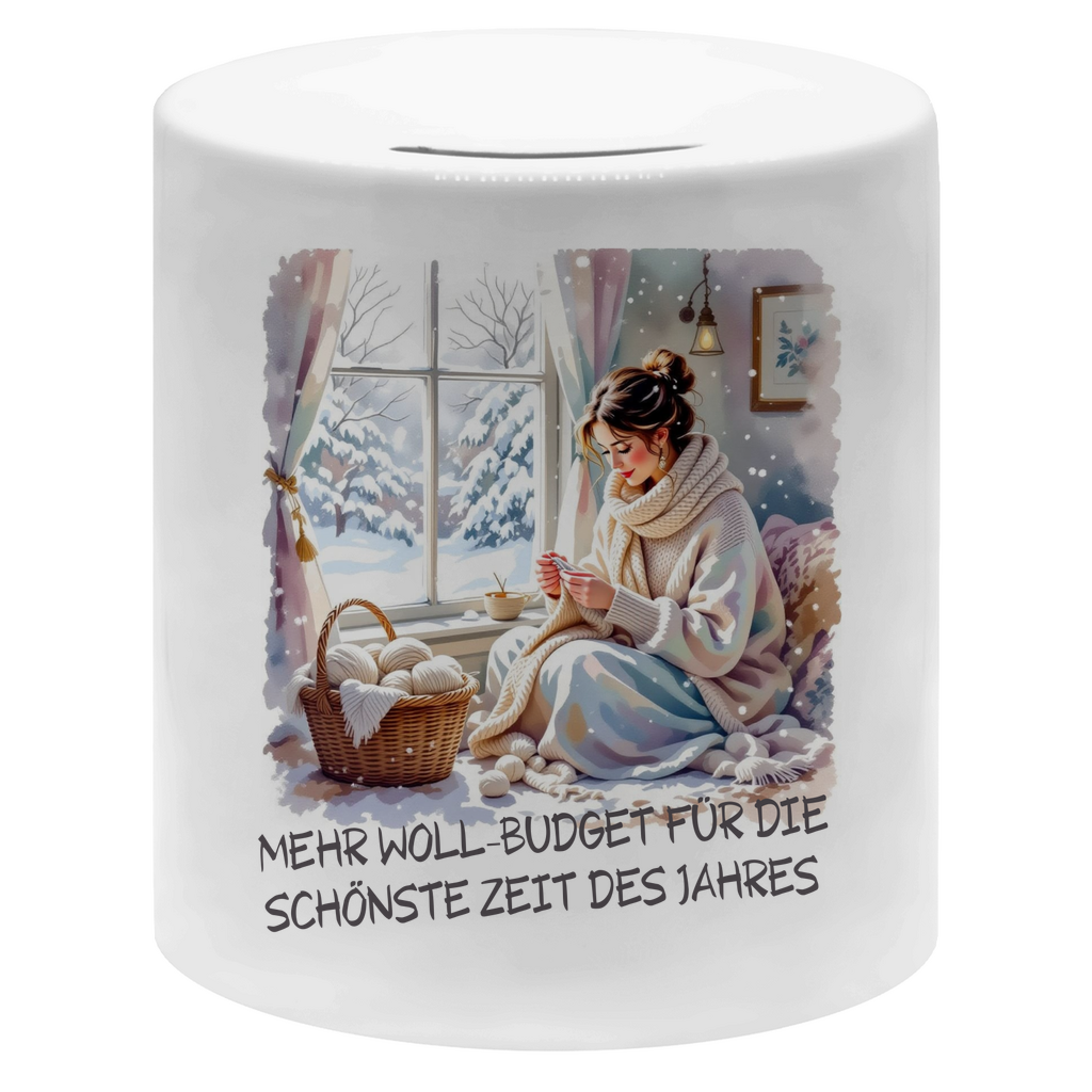 Spardose „Mehr Woll Budget für die schönste Zeit des Jahres“