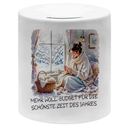 Spardose „Mehr Woll Budget für die schönste Zeit des Jahres“