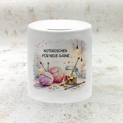 Spardose Notgroschen für neue Garne - Meshmade