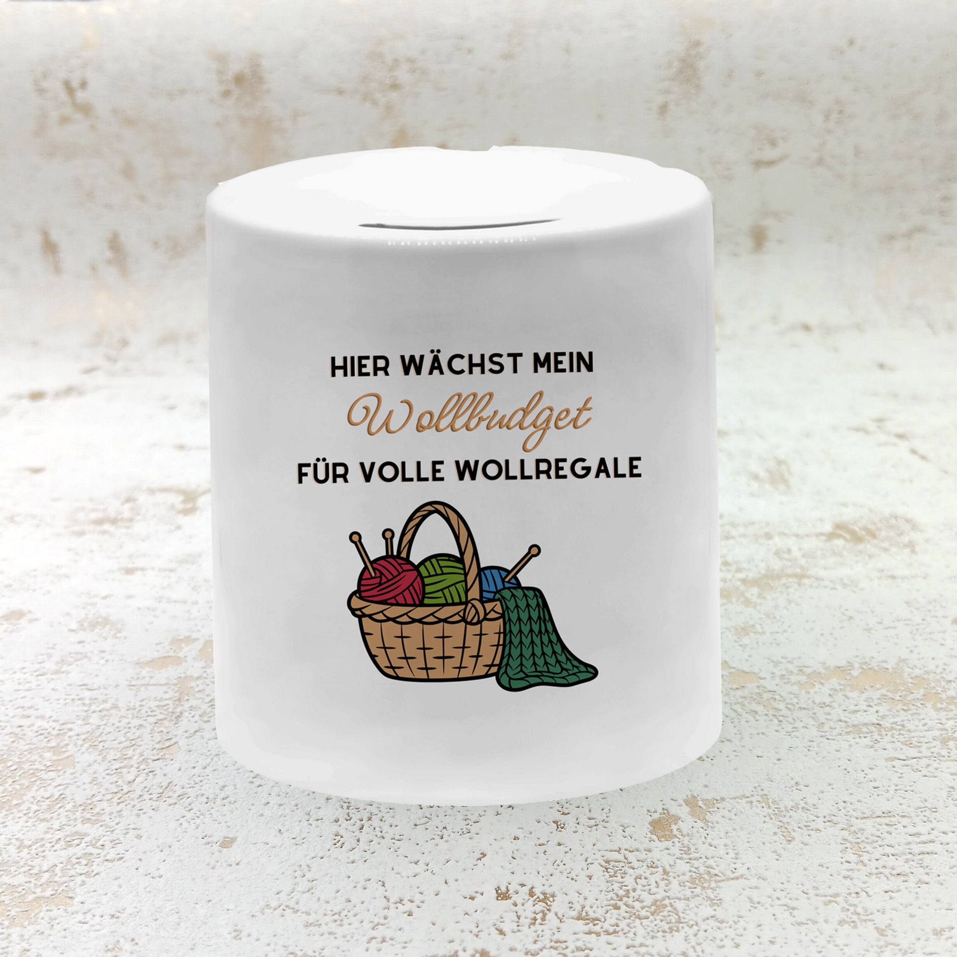 Spardose Mehr Wollbudget - Meshmade