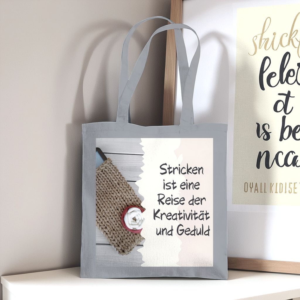 Einkaufstasche Strickreise - Meshmade